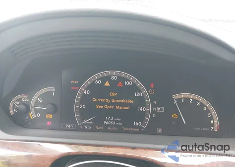 2009 Mercedes-Benz S 550 4Matic из США, поврежденный, VIN WDDNG86X89A249910